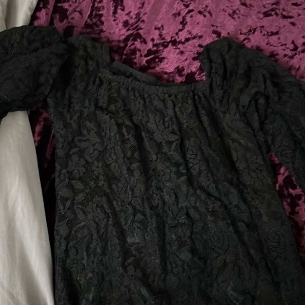 Off The Shoulder Black Dress